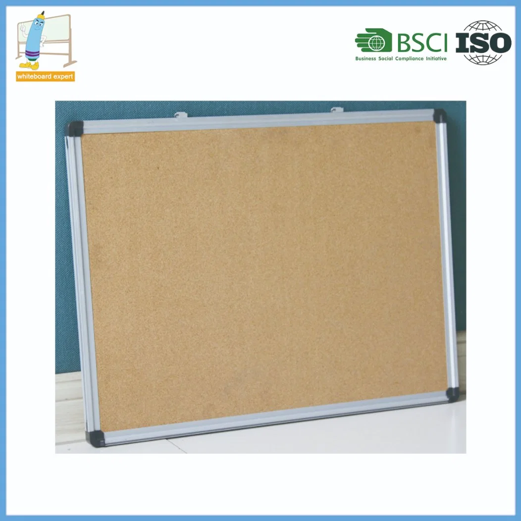 Office Supply Aluminum Frame Notice Board Felt Board Corkboard for School, Home and Office