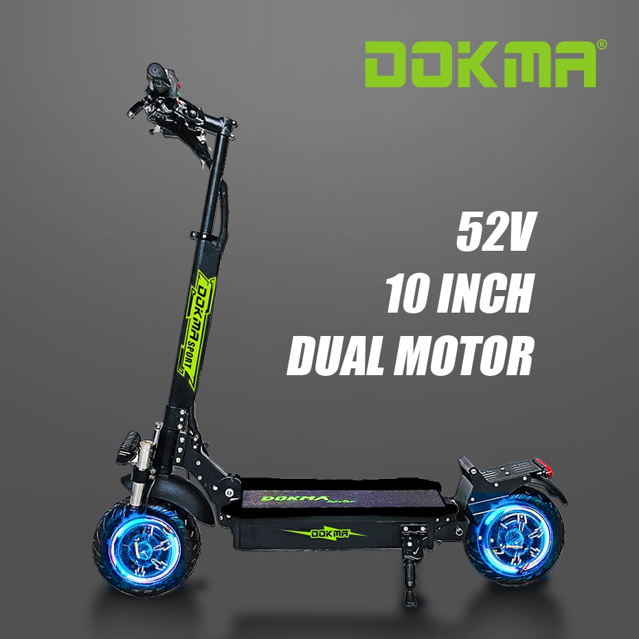[5%off ] Dokma Dp Scooter EU Us Korea Warehouse Drop Shipping 10 Inch 52V 3200 Dual Motor 60km/H Foldable on-Road 2 Wheel Electric E Kick Scooter for Teen(XNYC)