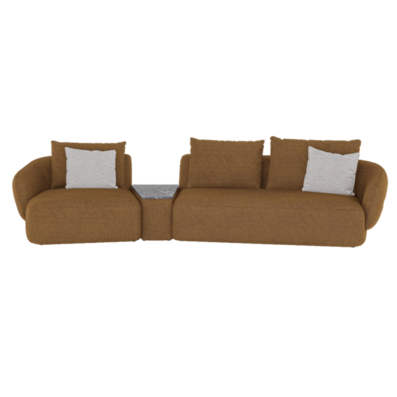 Modern Simple European Design Nordic Type Hotel Apartment Couch Wood Frame Fabric Sofa for Living Room Home Furniture Set