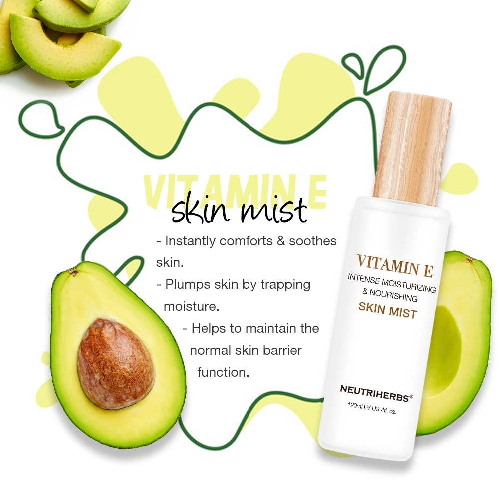 Wholesale/Supplier Cosmetic Skin Care Water Moisturizes Skin Renewing Avocado Oil Vitamin E Mist