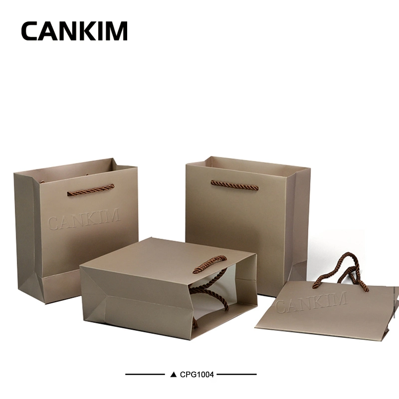 Cankim Logo on Paper Bags Kraft Gift Bag Paper Straw Bag  China Paper Bags