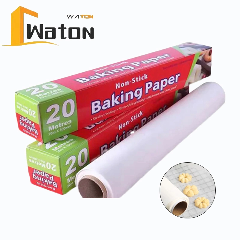 Pre Cut Food Grade Paper Siliconized Colored Baking Parchment Paper Roll