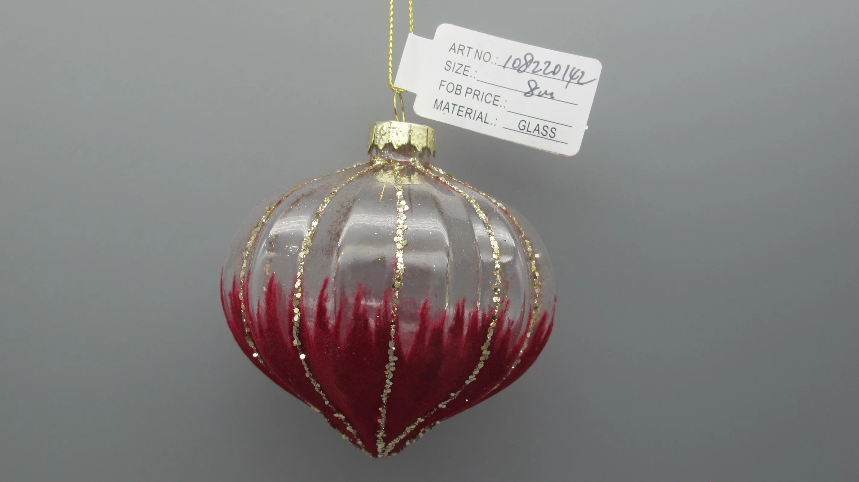 2023 Hand Paiting Glass Crafts Ornaments for Christmas Tree Party Decoration