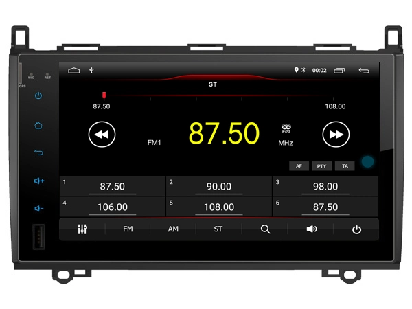 نظام تحديد المواقع العالمي للسيارة Wittson Quad-Core Android 11 لأقراص Mercedes-Benz A/B الفئة A-W169(2005-2011)بنز B-W245 (2005-2011)بنز فيانو (2009-2011) CAPTIVE 1024*600 شاشة(fo