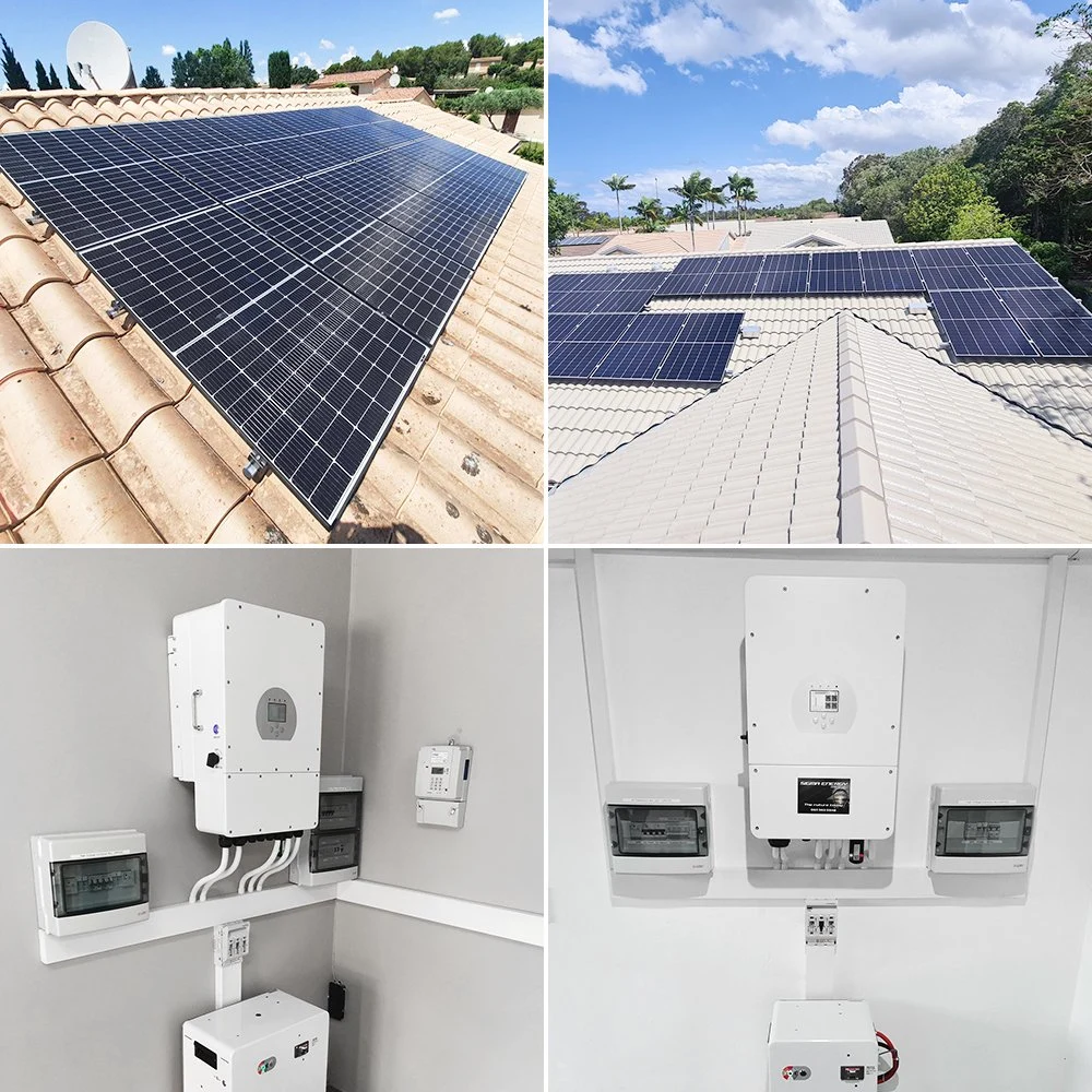 Completed Off Grid Solar Panel System 380V 230V 5Kw 8Kw 10Kw Hybrid System For Home Use