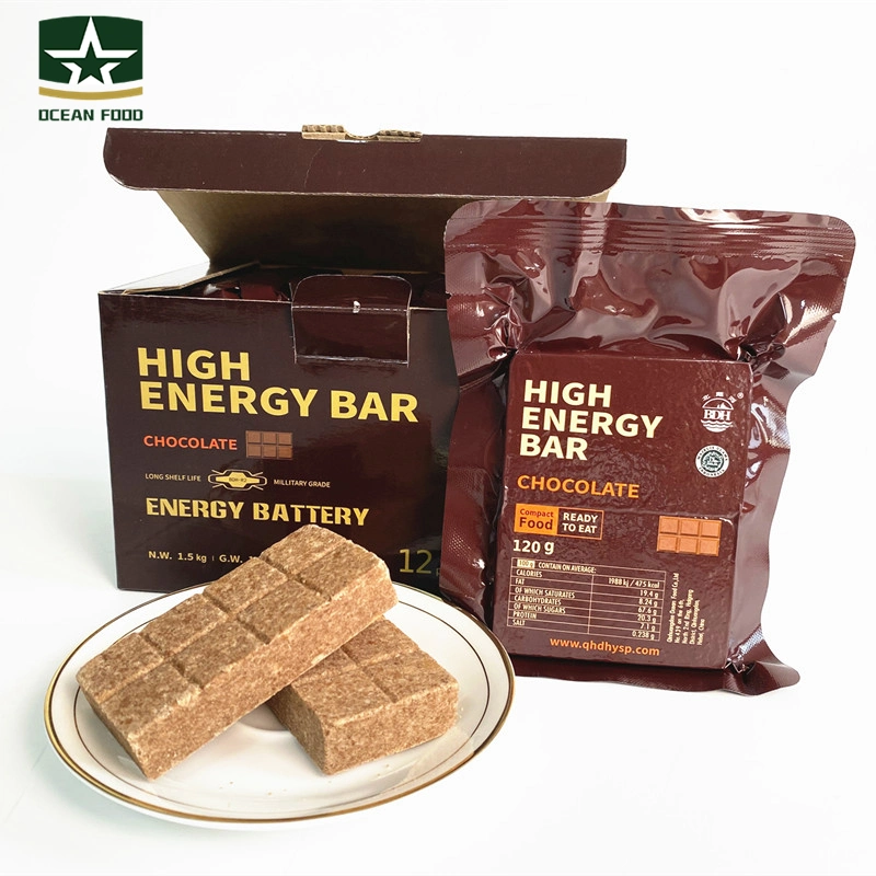 Chocolate Outside Long Storage Mre High Energy Food Bar