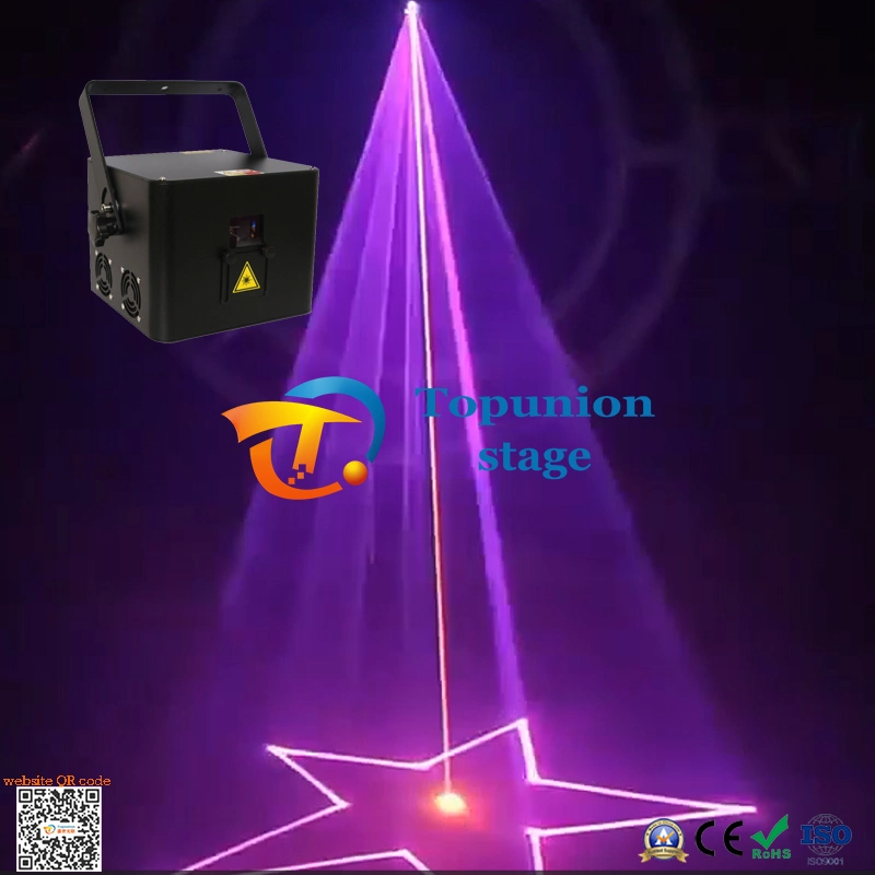 Disco DJ DMX Laser KTV Club DMX a cores e em alta resolução Laser de animação RGB de 2 W