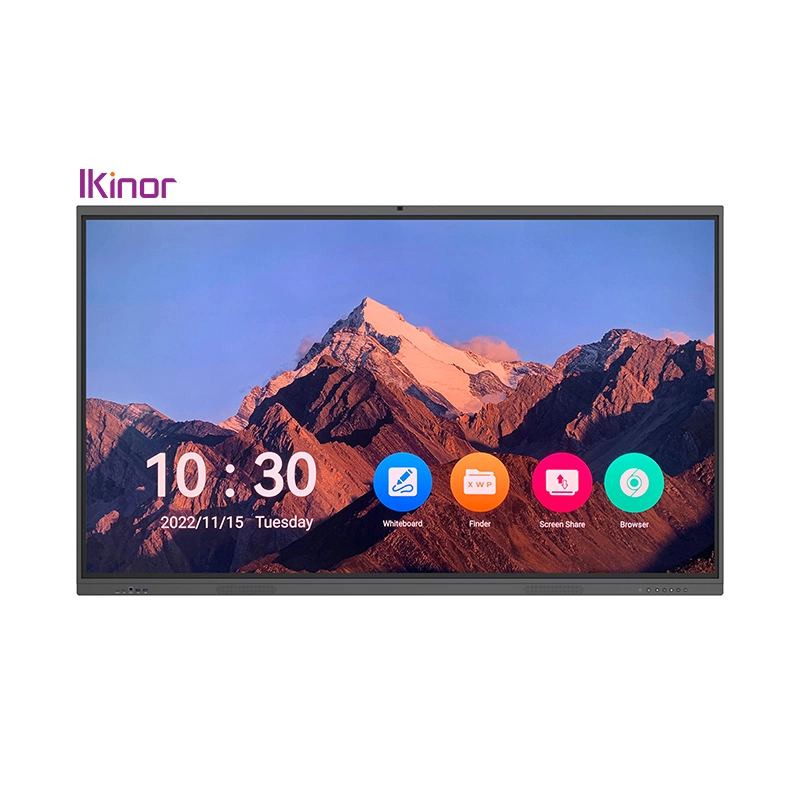 Ikinor OEM ODM T982 CVT 311d2 65 75 86 98 Écran tactile interactif à écran plat Android 11 à double système d'pouces