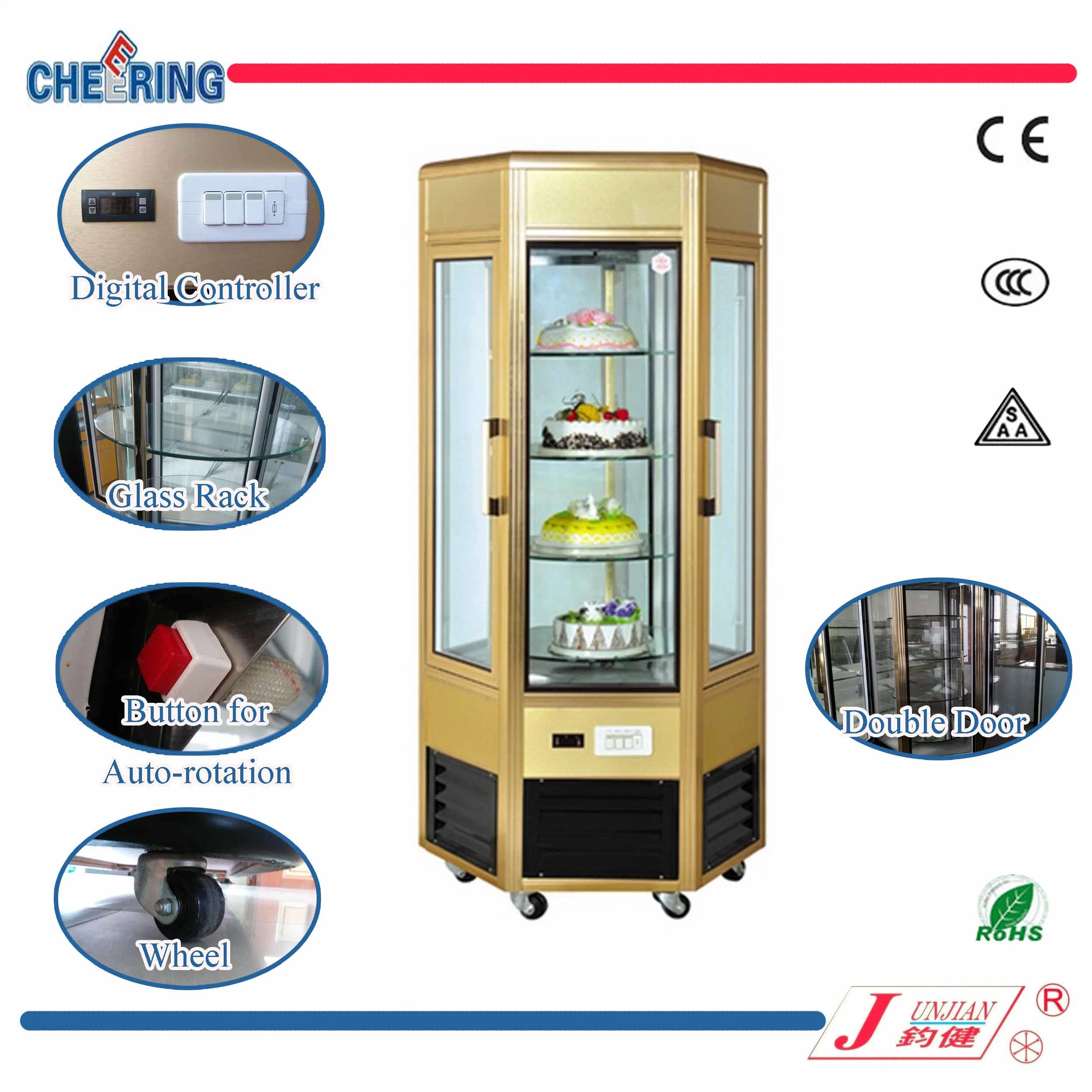 1.2/1.5/1.8m Cake Display Showcase Glass Display Showcase Bread Cake Chiller Cake Chiller Display Cabinet