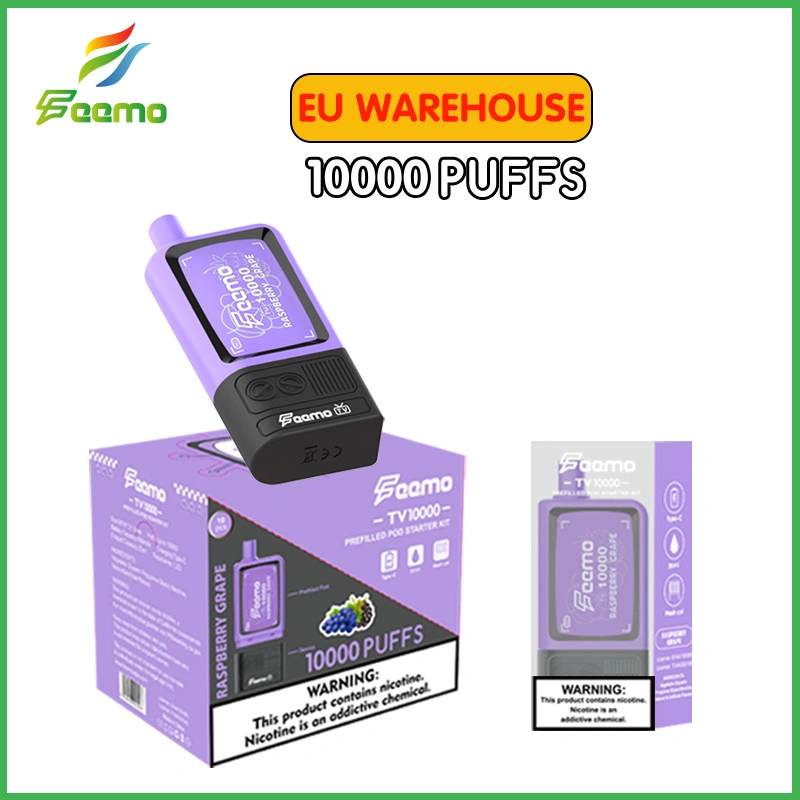 OEM Logo 10000 Puffs Feemo TV Disposable Electronic Cigarette 20ml E-Juice with Separable Pod$Battery