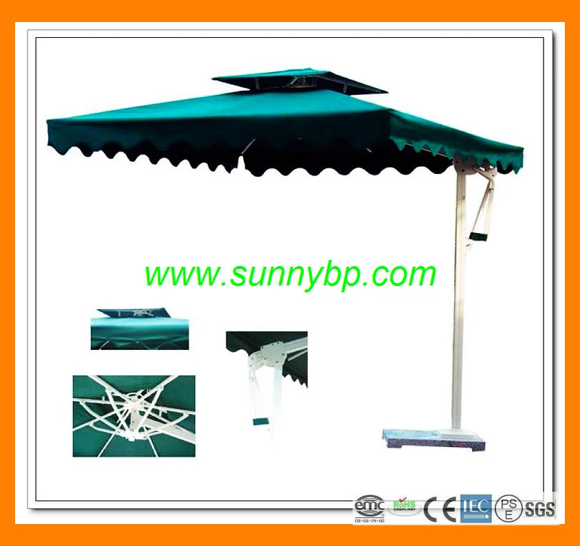 Deluxe Foldable Solar Beach Umbrella with LED Lighting