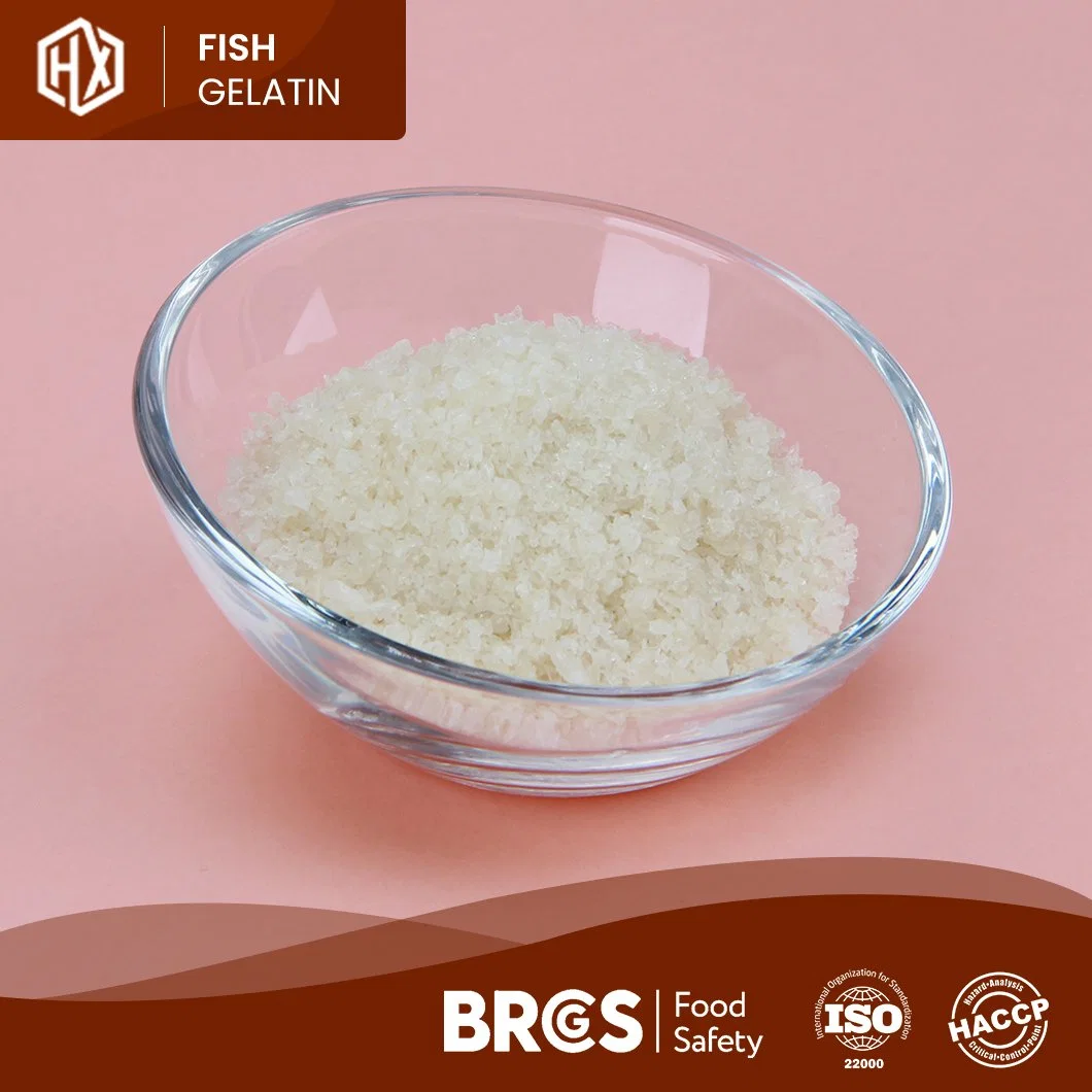 Haoxiang pescado comestible de alta calidad piel Gelatina China alimento bacalao Pescado piel Gelatina Fabricantes a granel Alta pureza Anti-fatiga Pharma Cod Piel de pescado Gelatina