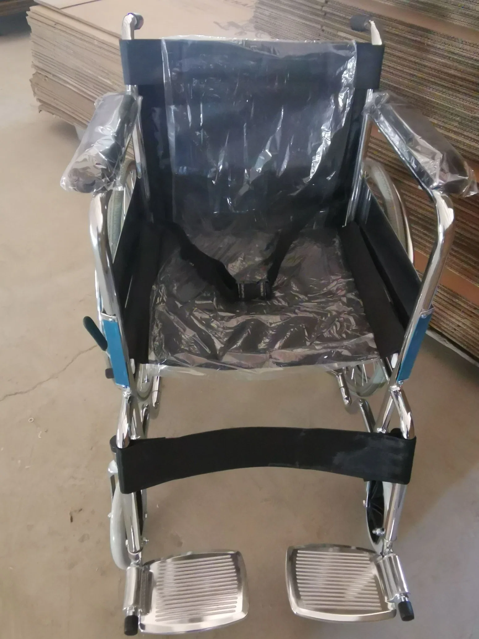 Manual Steel Mobility Scooter Portable Cha Parts Supply 809 Folding Wheelchair New