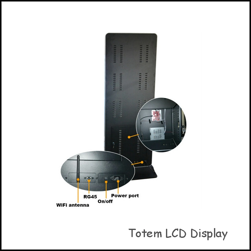 55inch Floor Standing Interactive Touch Screen Totem LCD Display