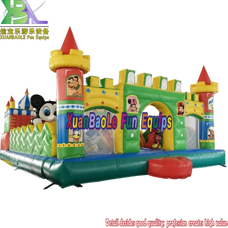 8X6X3mh Giant Inflatable Fun City for Sale, Commercial Inflatable Bouncer Amusement Park