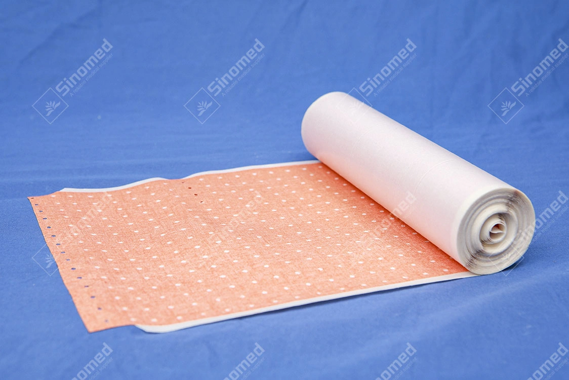 Hospital Skin Color Aperture Plaster Roll Medical Adhesive Perforated Zinc Oxide Plaster