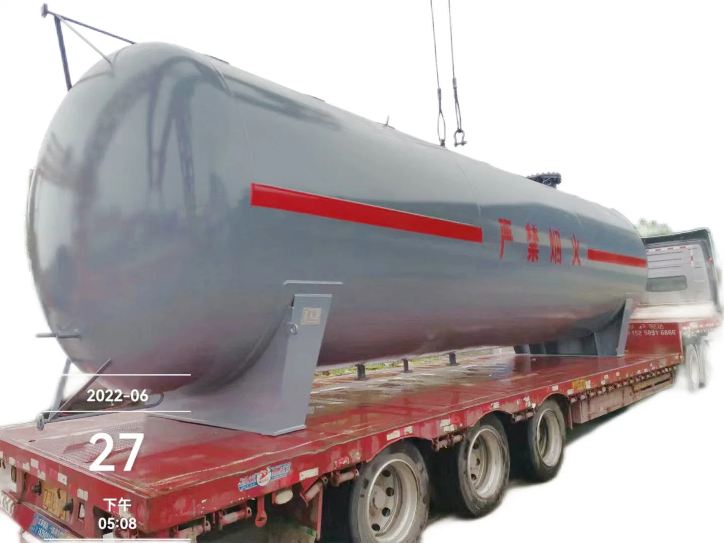 Liquid Ammonia Storage Tank DN2600 V=50m3 Nh3 Gas Vessel Pressure 2.16 MPa 26ton