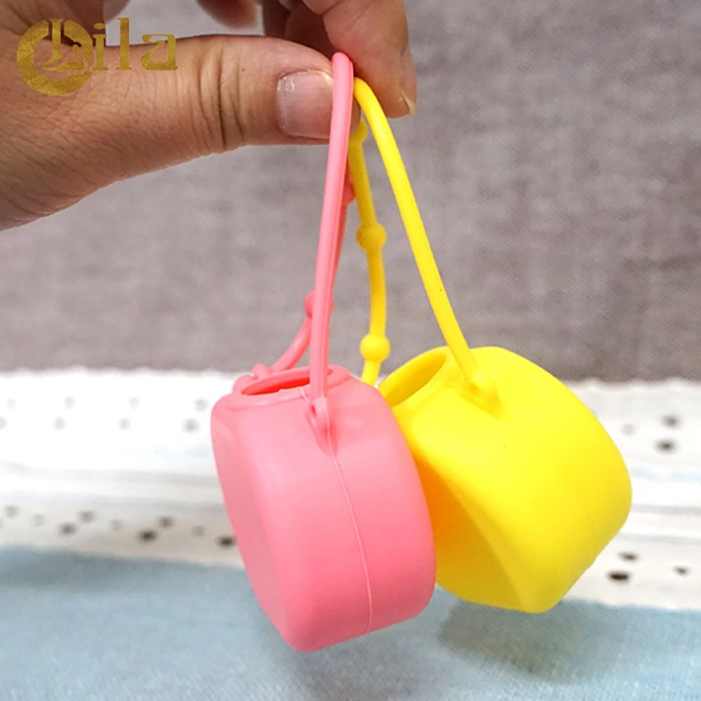 Hot Sale Round Colorful Promotional 30ml Silicone Cover Case Hand Sanitizer Bottle Case