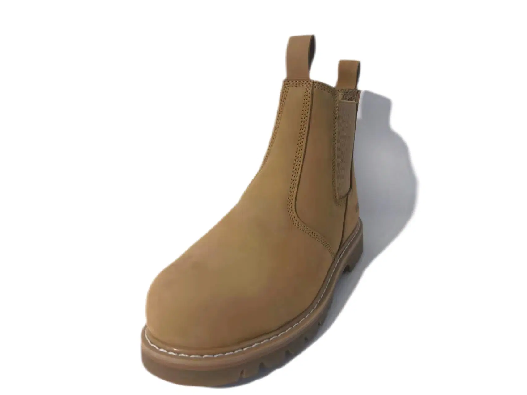 Good Quality Slip on Steel Toe Cow Leather Industrial Men's Eh Construction Safety Shoe