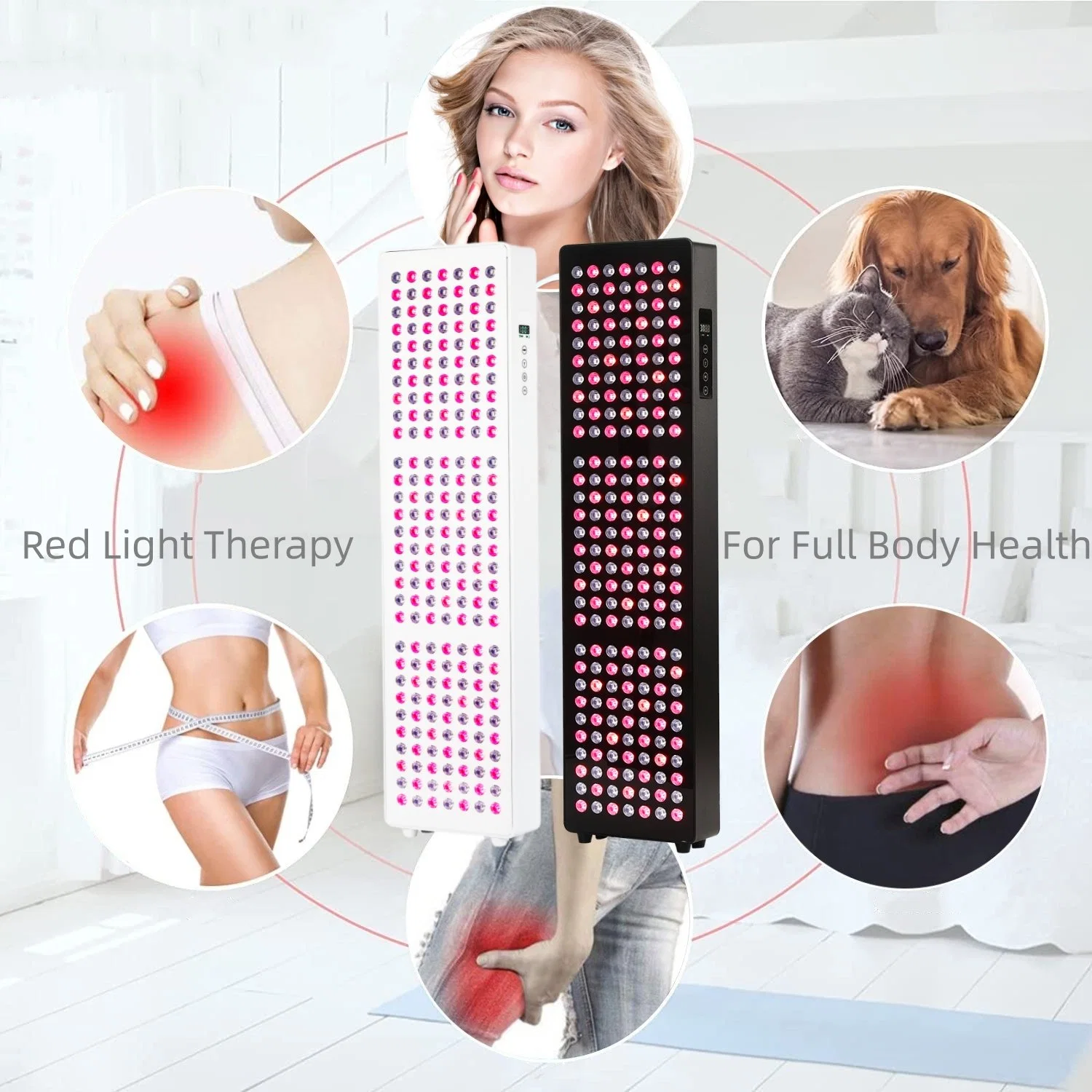 Women Skinwhitening Pulse Mode 210PCS LED Multifunctional Bracket Full Body Infrared Lamp Device Red Light Therapy Panel