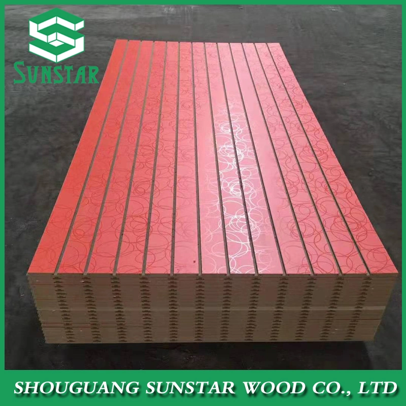 16mm, 17mm, 18mm MDF Melamine Slat/Slot Board Used Slatwall Panels