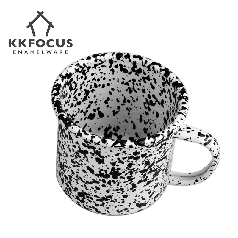 Splash-Ink Process Enamel Mug Enamel Coffee Mug Milk Tea Cup