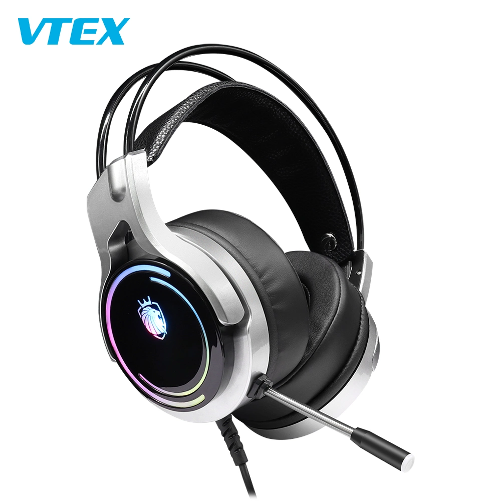 China Noise Cancelling Wired RGB Lighting Gaming Headset Custom Headphones Best Headphone Headphones for PC Gamer