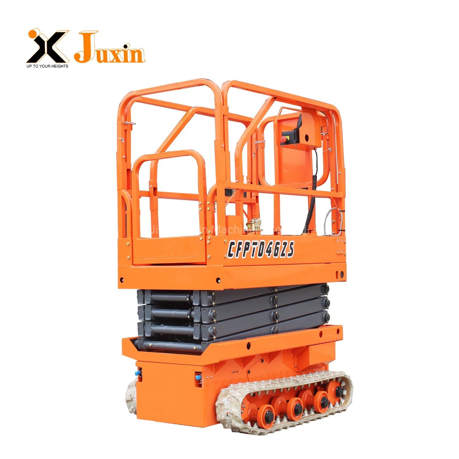 Mini Tracked Crawler Electric Self Propelled Scissor Lift for Grass Greenhouse Construction Mountain Tough Road