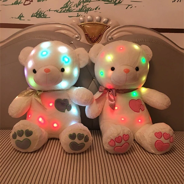 Kids Birthday Gift LED Flashing Light Teddy Bear Plush Toy