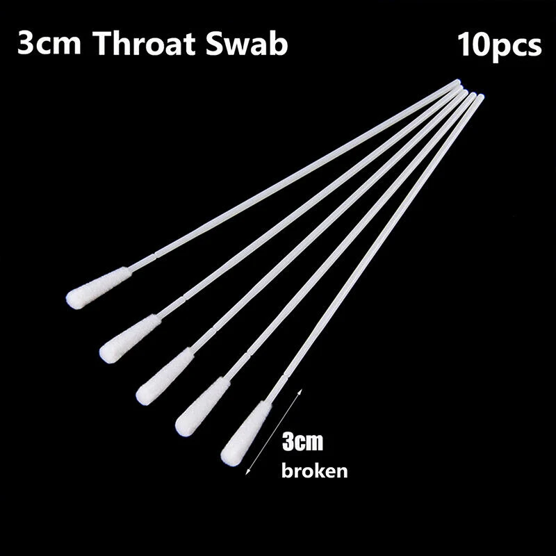 مجموعة eSpimen الطبية المعقمة نايلون معقم محشو Throat Oral Nasal ممسحة