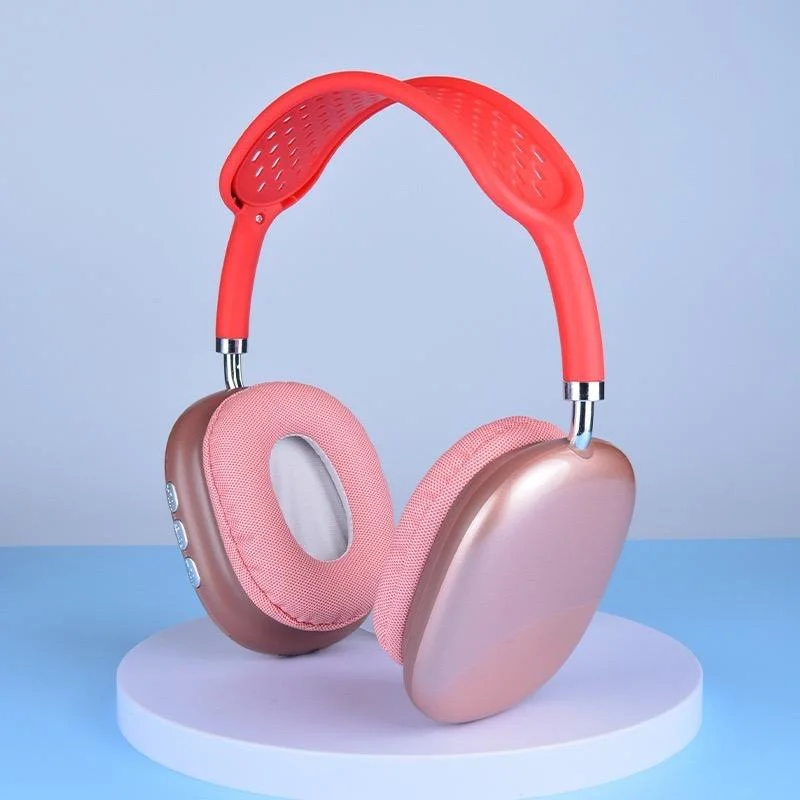 Bluetooth Kopfhörer mit großen Ohrmuscheln P9 Drahtloser Kopfhörer mit Plug-in Card Schallschutz für Outdoor-Sport