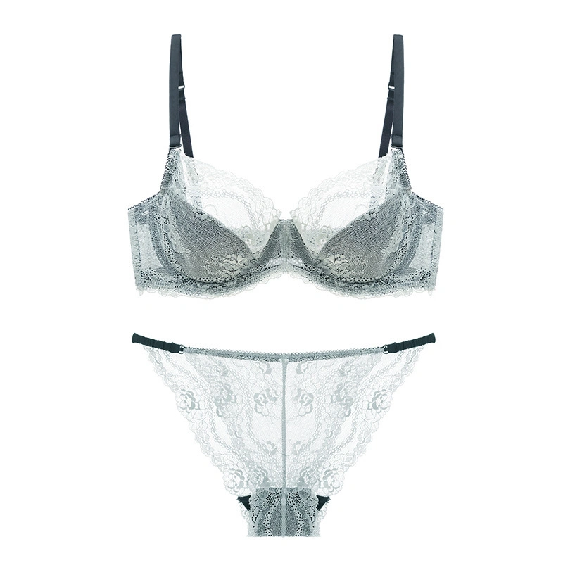 Lingerie transparente ultra fine et sexy en dentelle pour femmes.