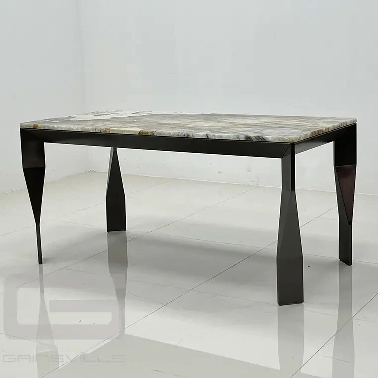 Square Italian Luxury Contemporary Mable Dining Room Table