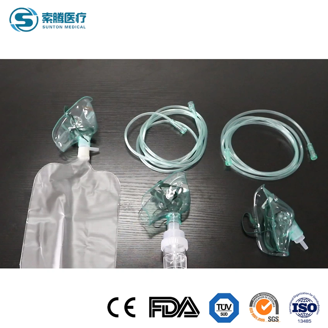 Sunton Disposable Clear Non-Rebreathing China Oxygen Reservoir Bag Mask En 149 -2001+A1-2009 Safety Standard Mask Storage Bag Supplier