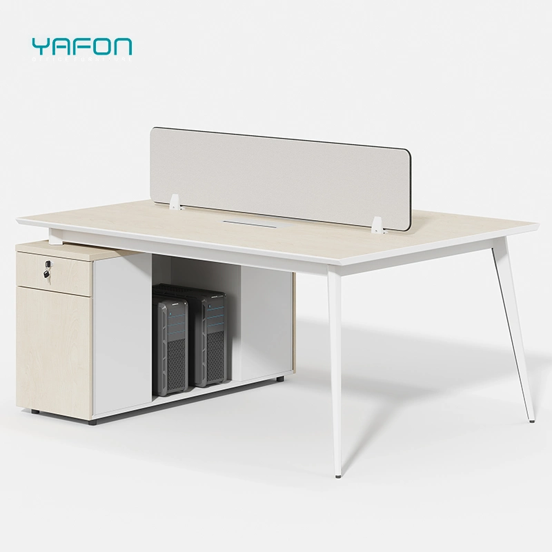 Modern Modular Open Office Furniture Workstation Tables 4 Person Cubicle Wooden Office Building Commercial Furniture