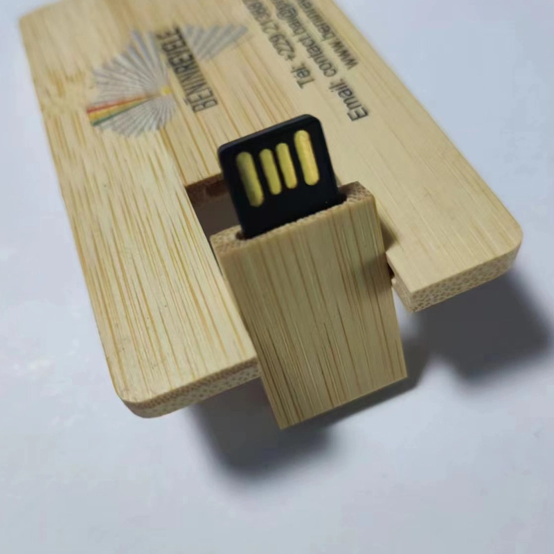 Wooden Card USB 2.0 Flash Memory Stick Pen Drive