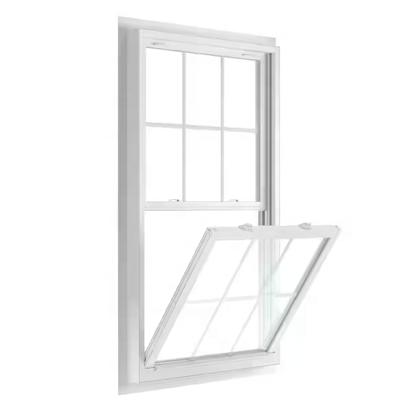 American Aama Low-E Glass Double Hung J Screen White Aluminum PVC Window