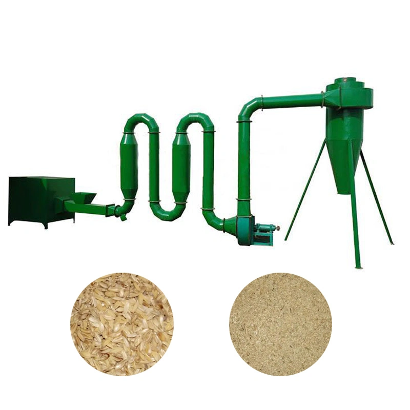 1000 Kg Per Hour Chipper Sawdust Airflow Flash Dryer Biomass Dryer