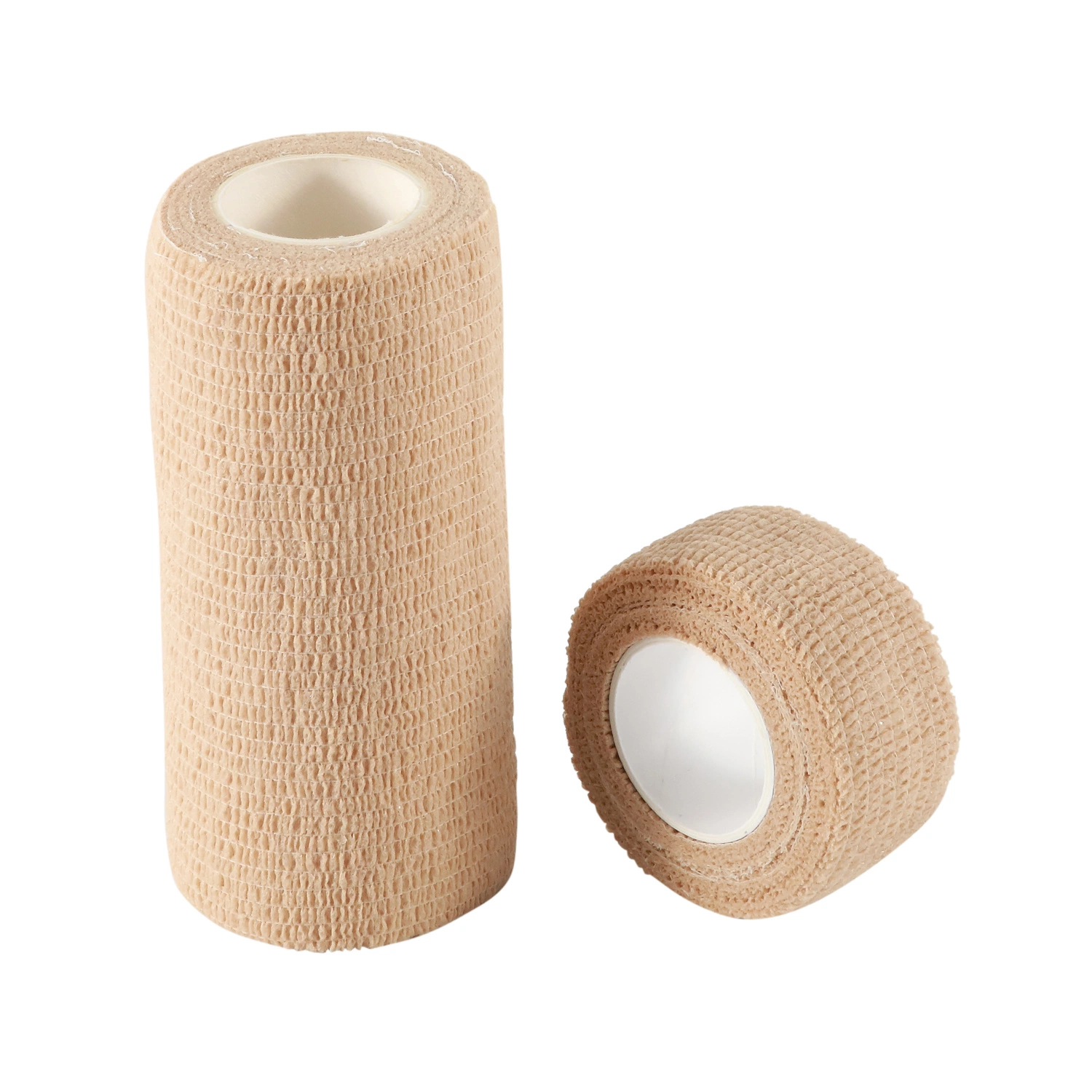 Sports Cotton Compressed Gauze Self Adhesive Tape Rolls Pain Relief Wrinkle Elastic Tubular Bandage