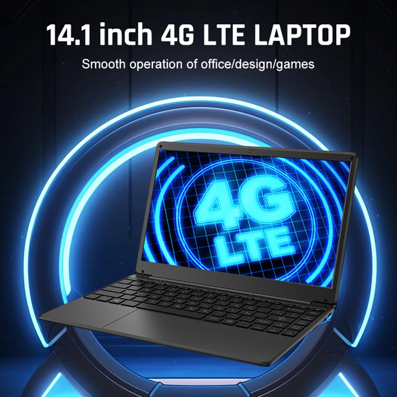 14,1'' portátil gana Linux OS 4G LTE NETBOOK Computadoras baratas PC portátil