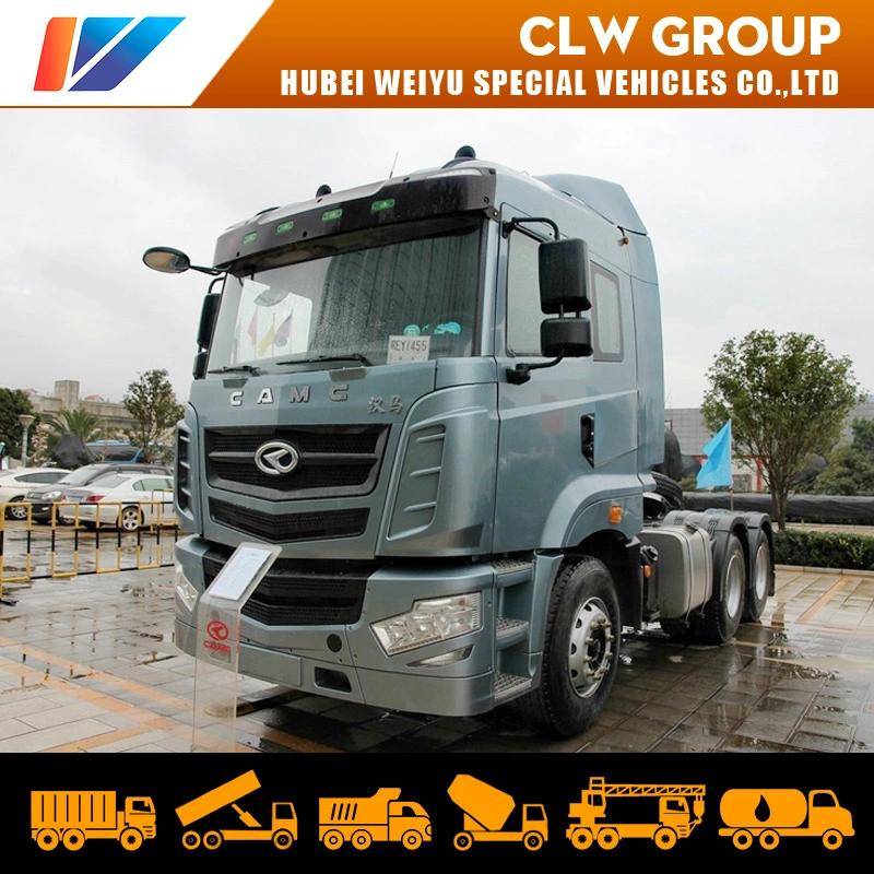 Heavy Duty 50t Air Suspension 6-Wheel Camc 4X2 6X4 Prime Mover Truck Trailer Tractor Head 430HP Euro 6 Emmission for Singapore