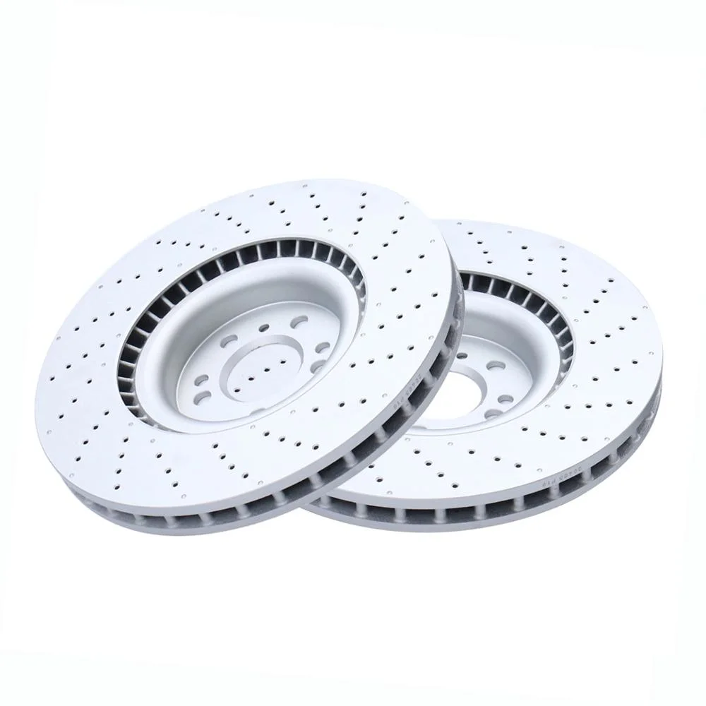 OEM Pair Set Carbon Ceramic Discs of Front Left and Right OEM Brake Disc Rotors Floating