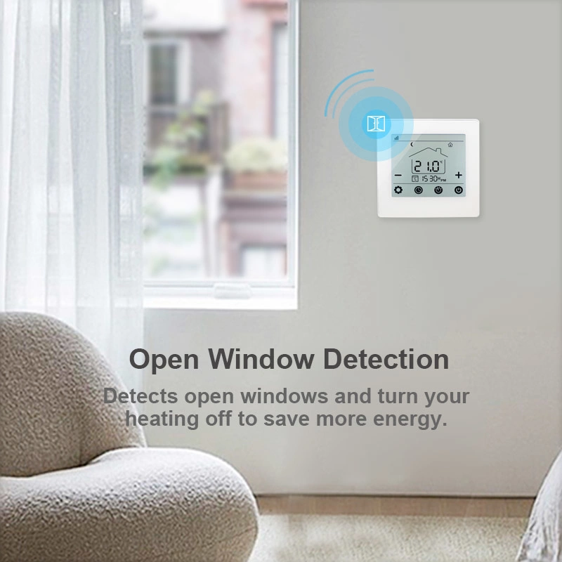 86*86 controlador de calor digital de calentador de pared Alexa Smart Home WiFi 220V 16A 3A