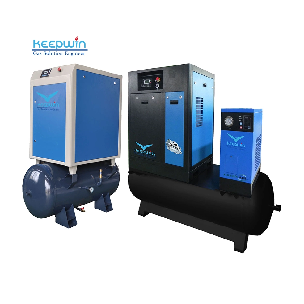 4kw 5.5kw 7.5kw 11kw 15kw 18.5kw Industry Screw Air Compressor Machine with Air Tank Air Dryer