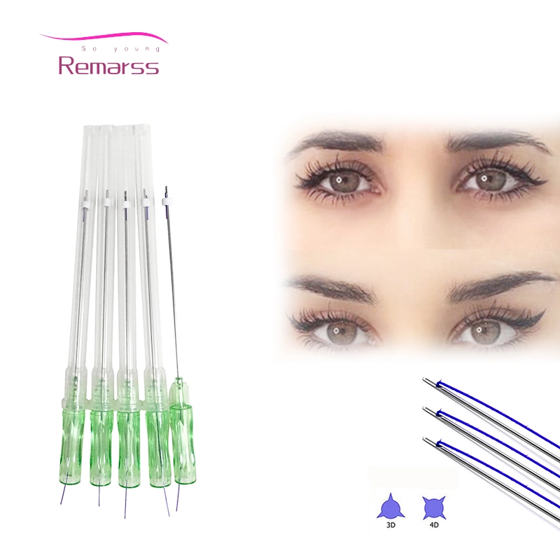 Hot Selling Korea Ultra V Line Lifting 4D 6D Cog Blunt Cannula Pdo Lifting Thread 21g19g for Cheek Eyebrow Lifting