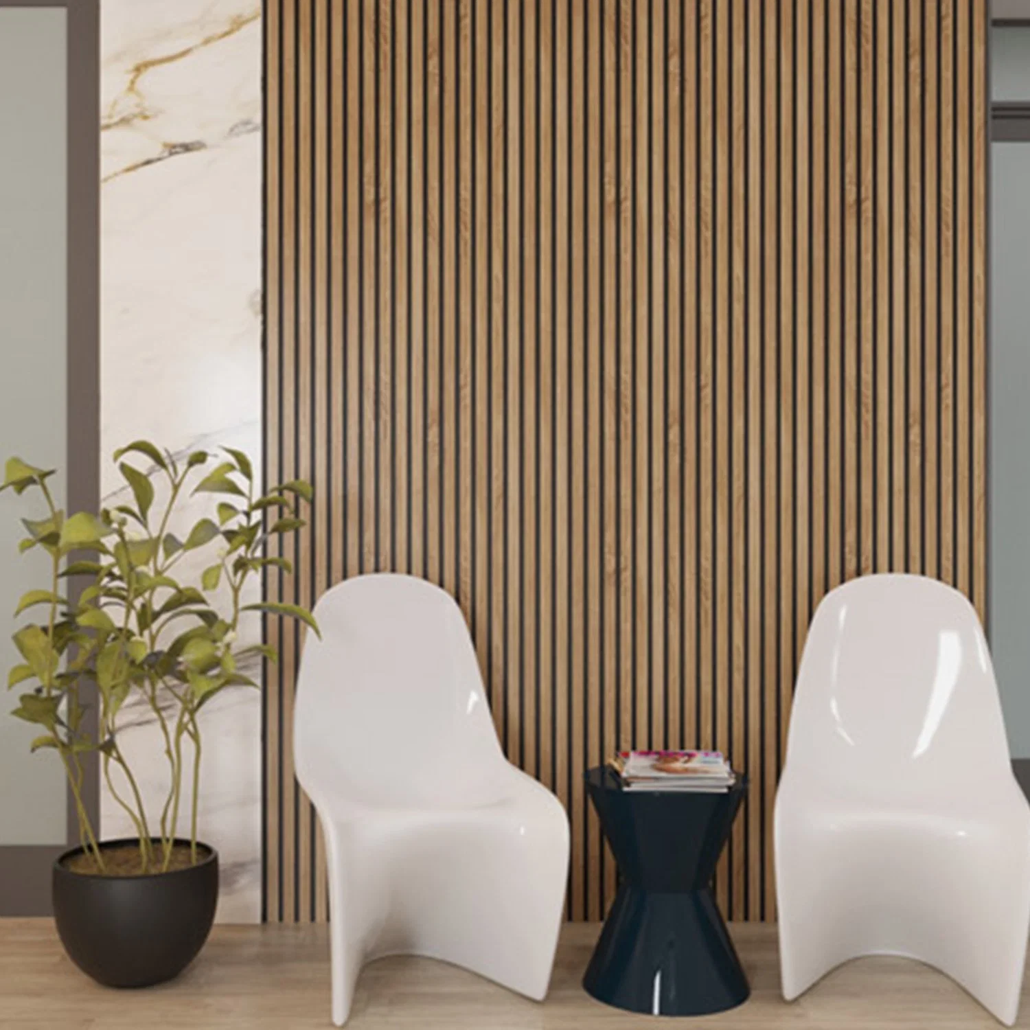 Custom Akupanel acústica de madera de palisandro tablillas de madera Paneles de pared panel acústico Insonorización