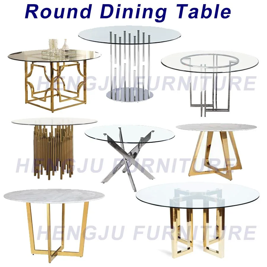 2023 Modern Dining Table Home Furniture Marble Glass Dining Table Dining Room Furniture