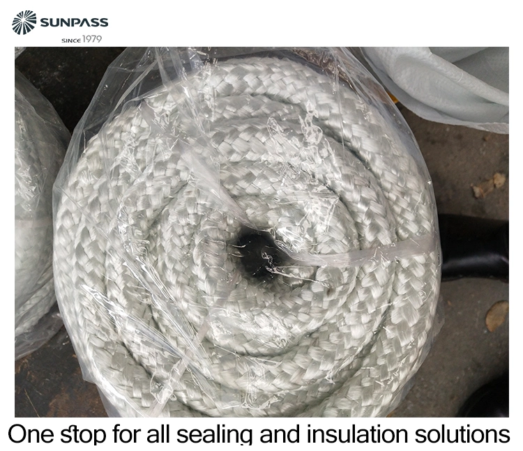 High Density Texturized Fiberglass Rope Packing Insulation Gasket Seal High quality/High cost performance  High Temperature Fiberglass Ribbons