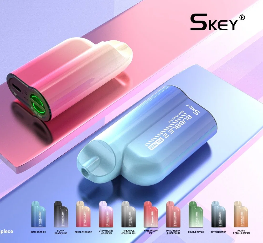 Skey Bubble2 Dtl 7000 Puffs Vape Disposable Pod with Mtl/Dl Airflow Control 3mg 6mg 9mg Nicotine Salt E-Cigarette