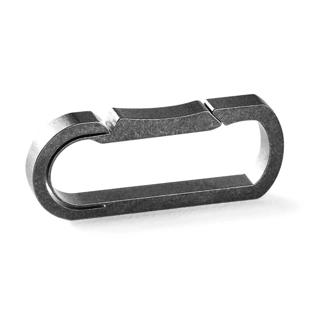 OEM Mini Fastener Titanium Climbing Keychain Bulk Carabiner Clip Jumbo Anodizing Part for Camping Hiking Tool